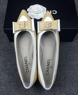 CHANEL Shallow mouth flat shoes Women--140